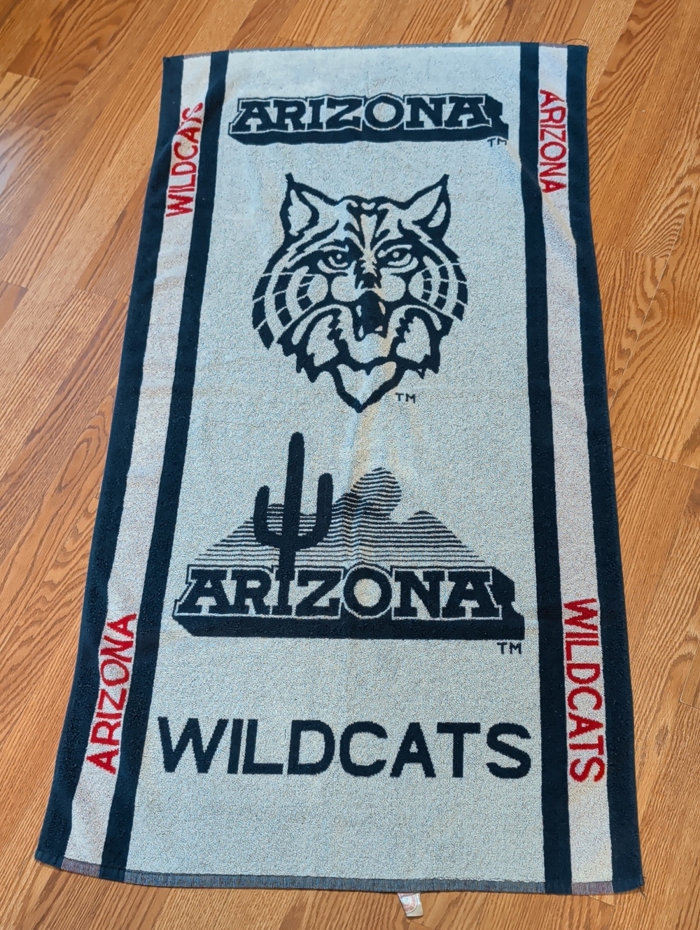 Champion Arizona Wildcats Blue and Red Logo Beach Towel